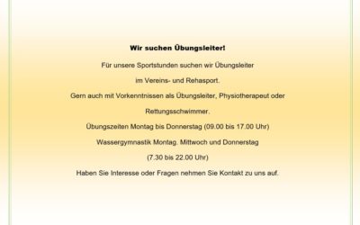 Übungsleiter gesucht